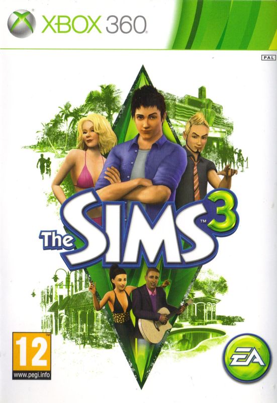 Sims 3 box art for Xbox 360